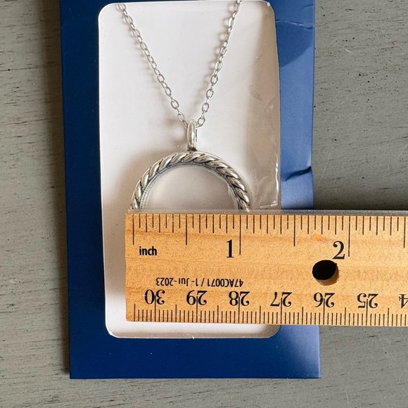 EFFY WITH LOVE Floating Keepsake Charm Locket Necklace Silver Plate 20in Chain - Picture 10 of 11